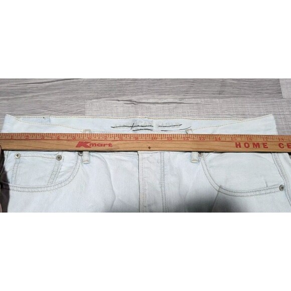 American Eagle Jeans Women Wide Leg Crop Beautiful Bleach Out Size 16 Short - Picture 8 of 12